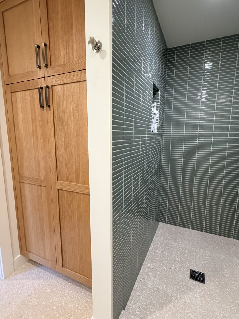 Tile shower